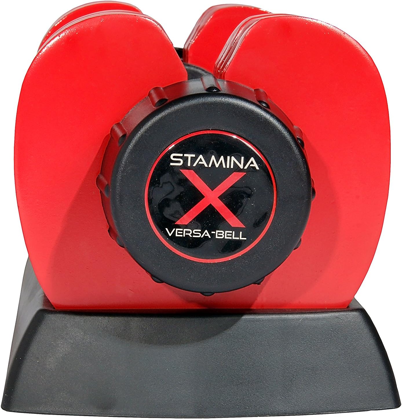 Stamina X Versa-Bell Adjustable Dumbbell 10-50 lb w/ Smart Workout App - 9 in 1 Adjustable Weight Set - Strength Training Equipment for Home Gym Weightlifting
