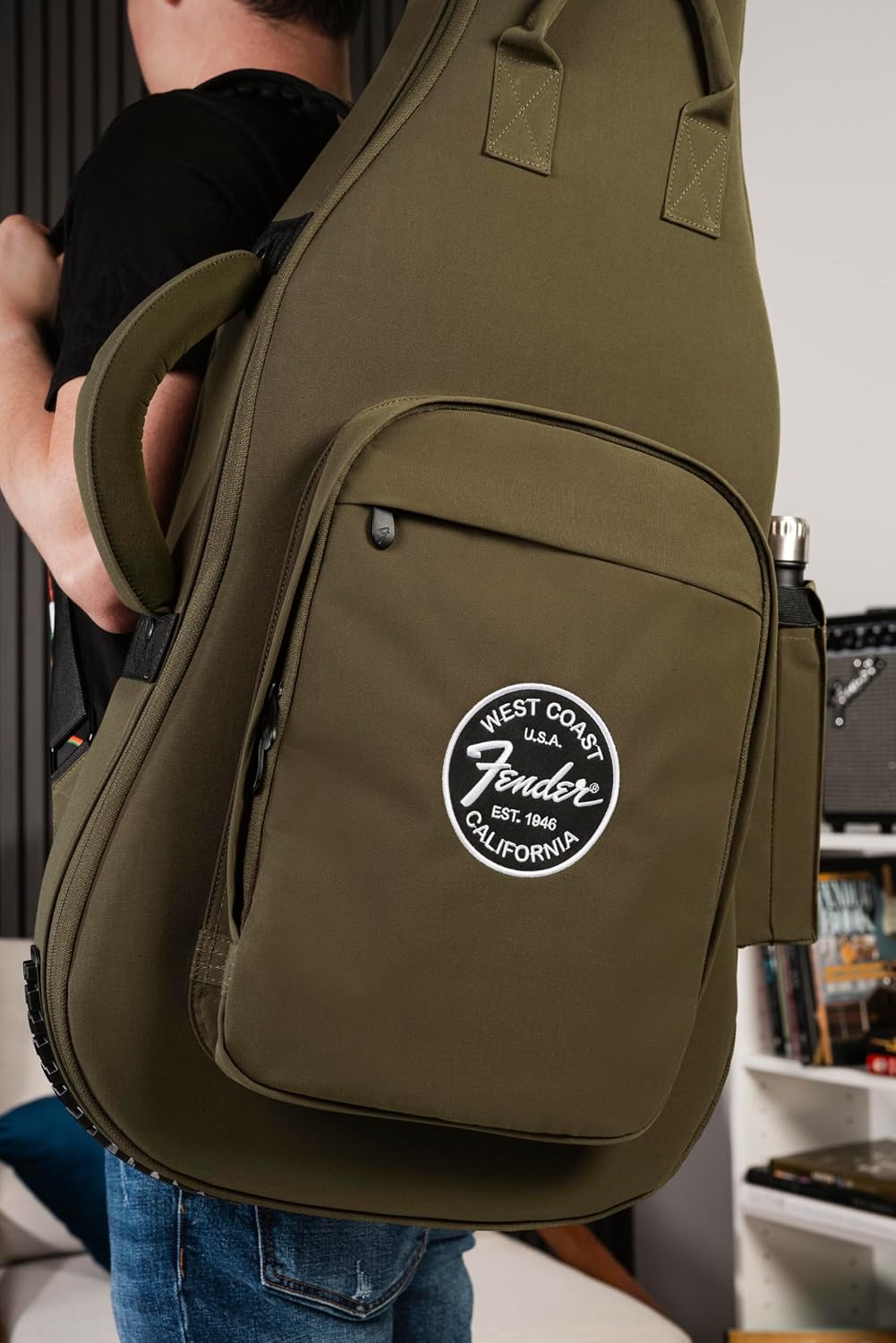 Troubadour Electric Guitar Gig Bag, Olive