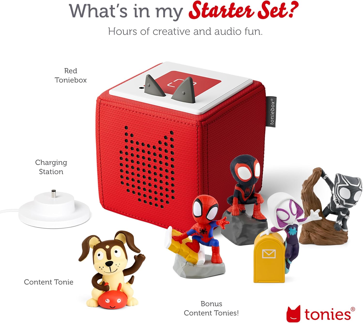 Toniebox 1 Spidey & Friends Bundle - Red [Discontinued]