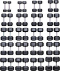 Rep 5-100 lb Rubber Hex Dumbbell Set, Low Odor
