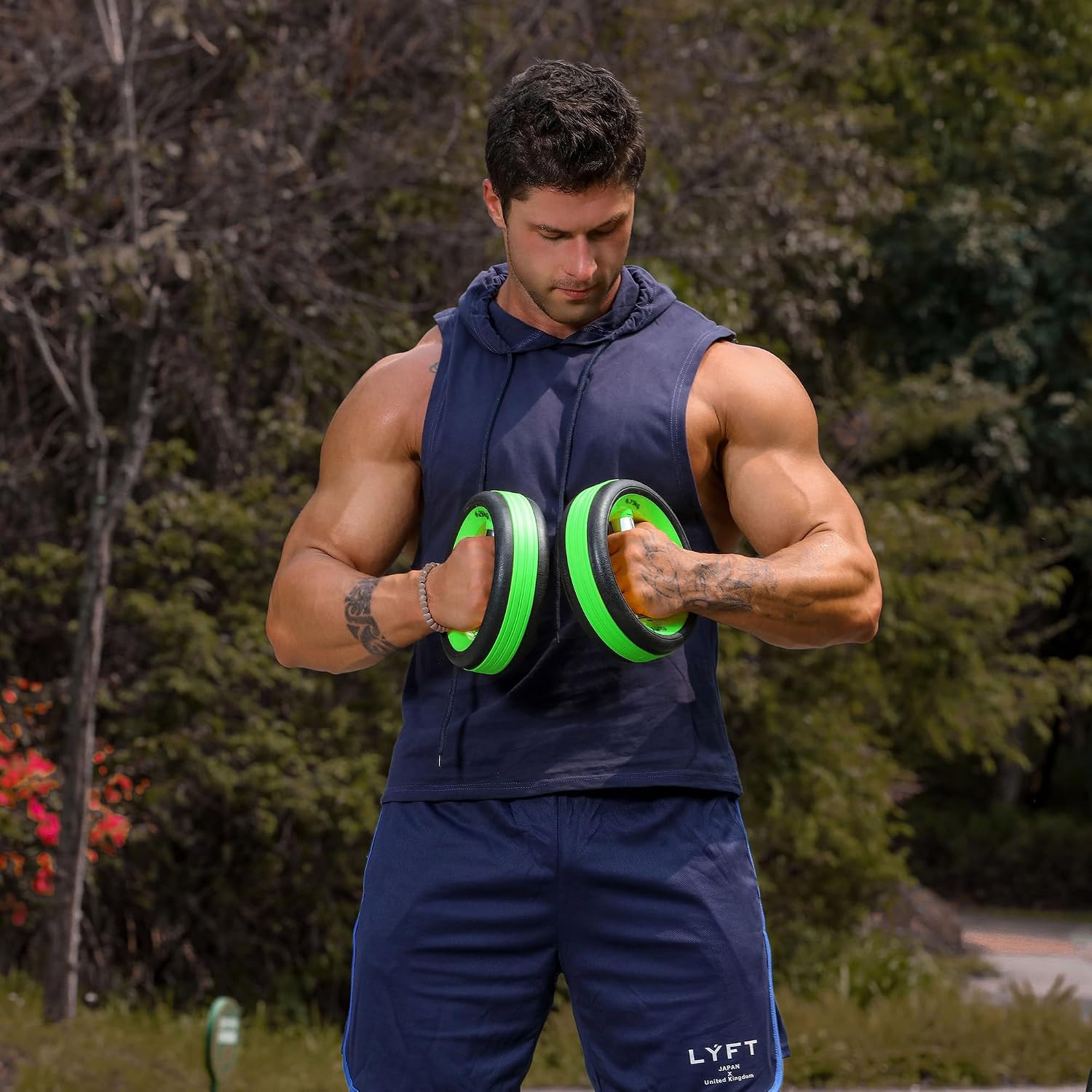Dumbbell Weight Plates –Dual Purpose Ergonomic Fitness Equipment, Multifunctional Design for Strength Training, Full Body Workouts and Home Gym