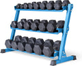 REP Fitness Rubber Hex Dumbbell Set, Adjustable Weight Pairs, Home Gym Equipment, Strength Training For Men Women, Black Coated Grips, Workout Rack Storage Optional, Heavy Lb Free Weights