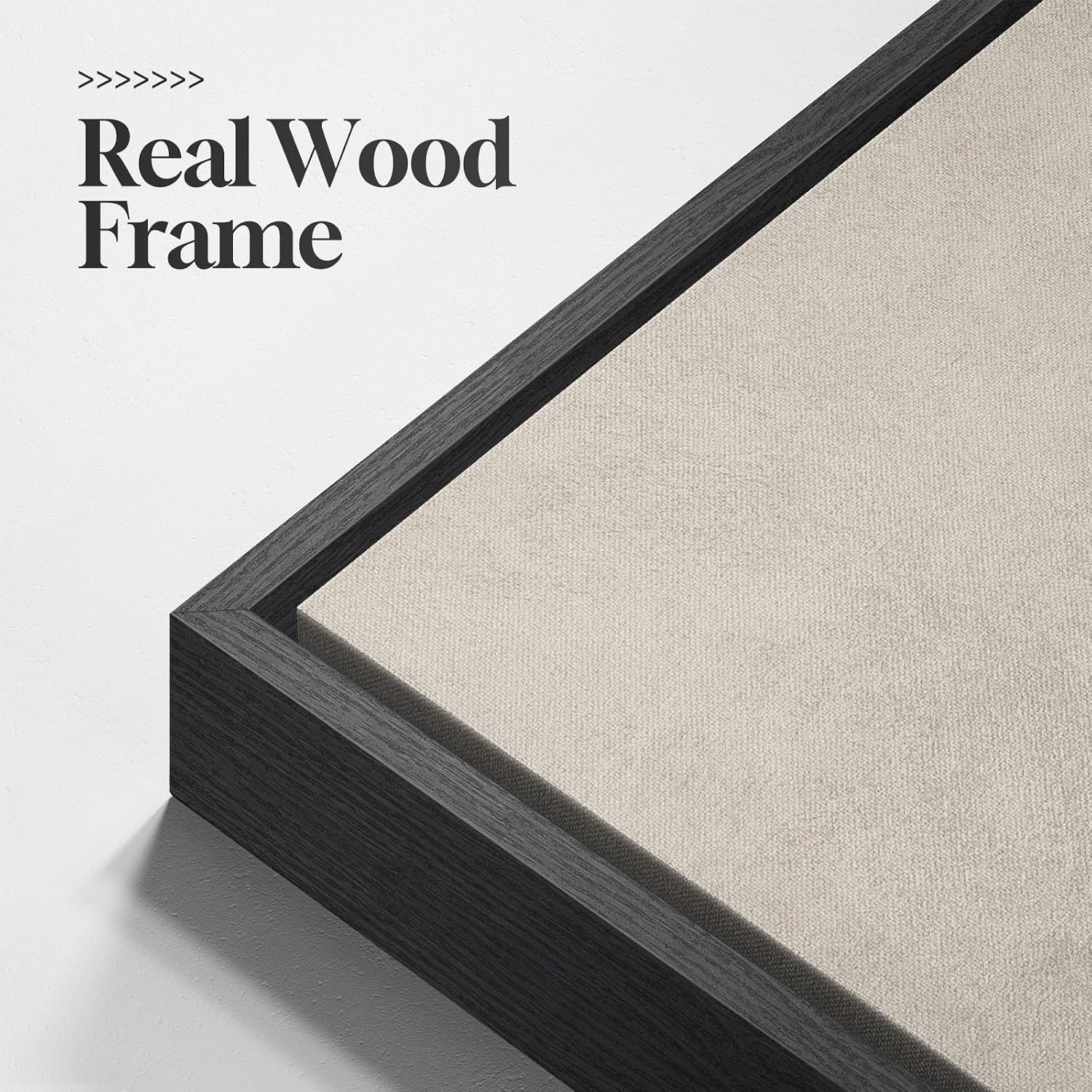 Large Framed Neutral Abstract Wall Art for Living Room, 3 Piece Modern Canvas Prints Paintings Artwork for Walls, Minimalist Beige Abstract Horizon Pictures for Hallway, Office Wall Decor 24x36 In
