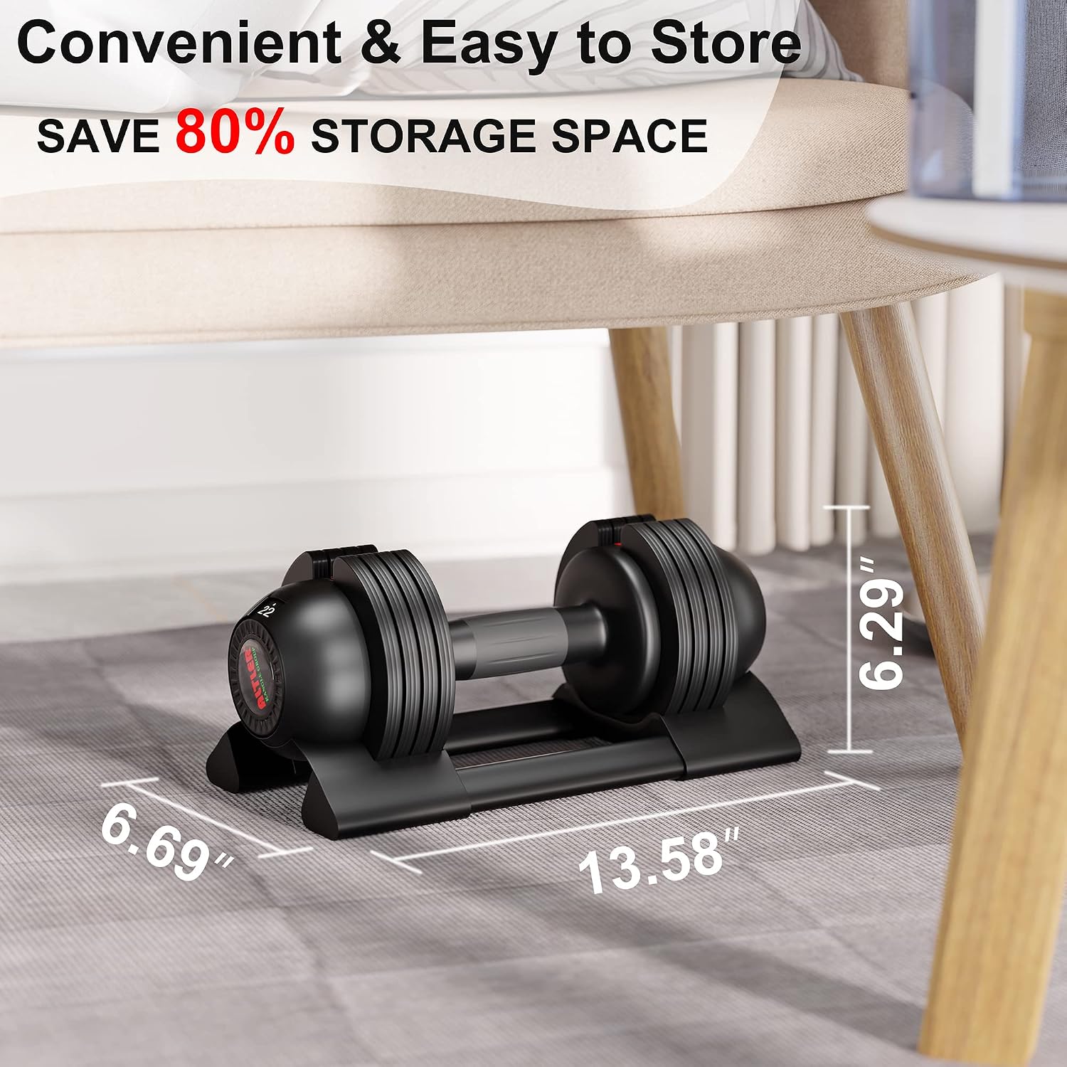Adjustable Dumbbell Set 22lbs pair adjustable dumbbell- Perfect for Strength Training and Fitness Workouts