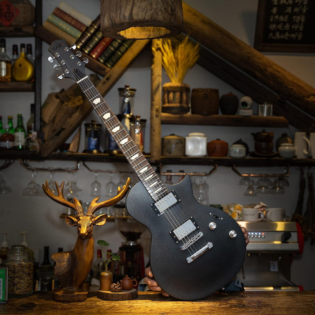 EART EGLP-610 Electric Guitar 24.75' Scale, Roasted Mahogany Body & Neck, Eart Artones-HHC2 Pickups, Stainless Steel Frets