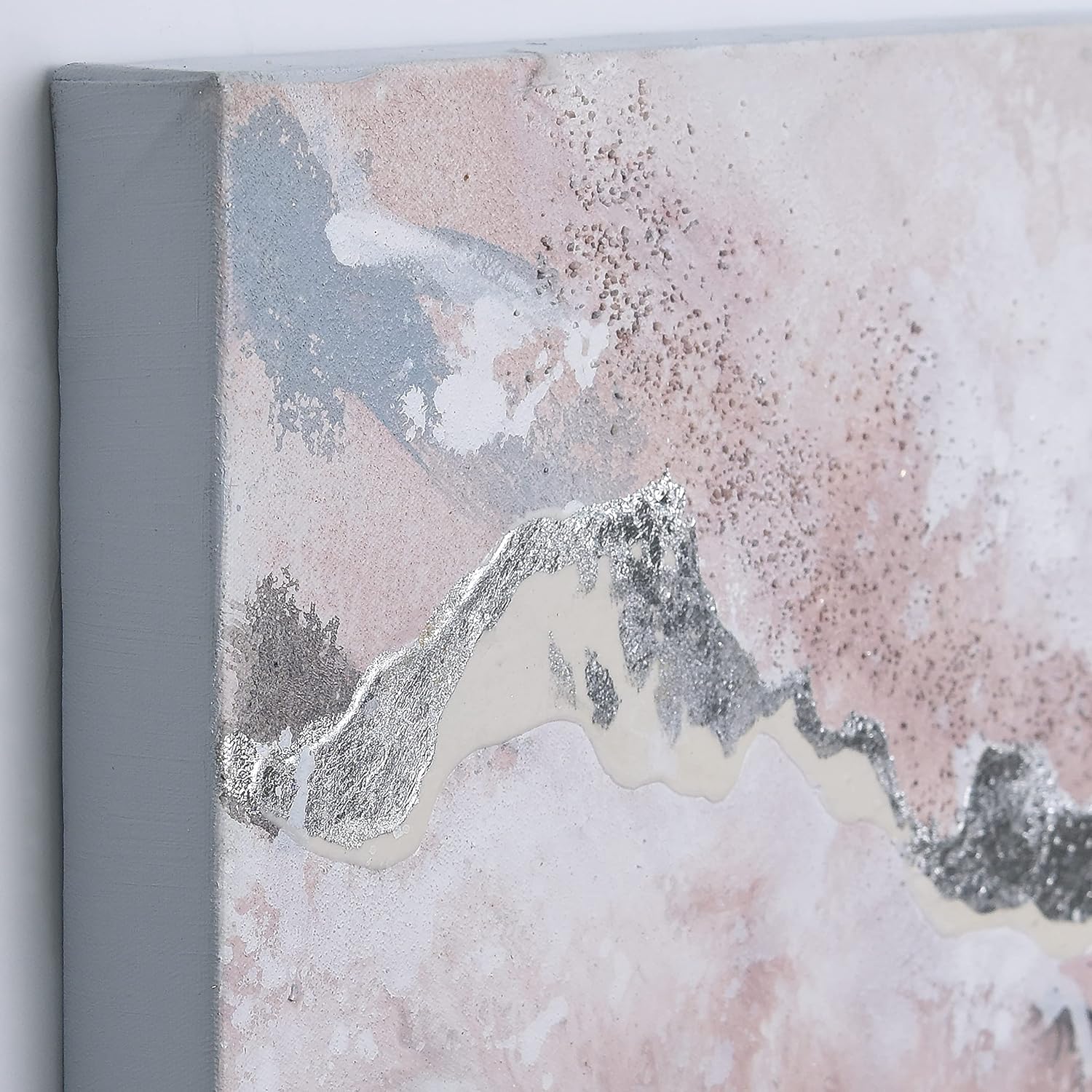 Empire Art Direct Abstract Wall Art Textured Hand Painted Canvas by Martin Edwards, Triptych, 32' x 32' each, Heavens 1