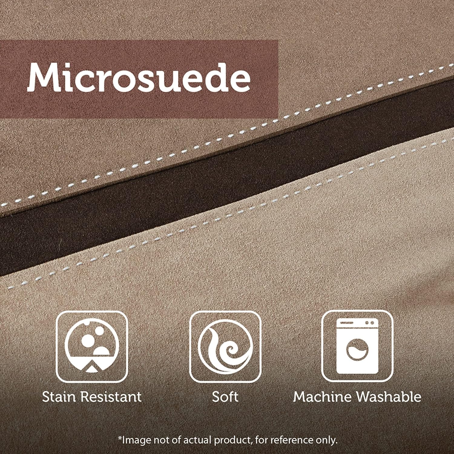 Madison Park Palisades Comforter Set Modern Faux Suede Pieced Stripe Design, All Season Down Alternative Cozy Bedding with Matching Shams, Decorative Pillows, Cal King(104'x92'), Brown 7 Piece