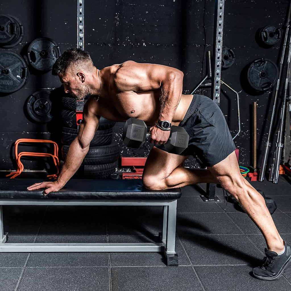 WF Athletic Supply 200Lb Dumbbell Set, 10-30Lb Dumbbell Set with A Frame Storage Rack for Muscle Toning, Strength Building & Weight Loss - Multiple Choices Available