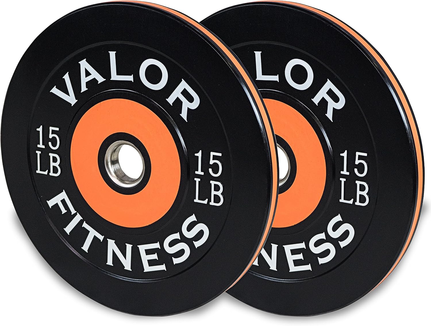 Valor Fitness Olympic Bumper Plate Pro - Weight Plates - Lifting Strength Conditioning Cross Training Workouts – Sold in Singles, Pairs, Sets - Workout Equipment
