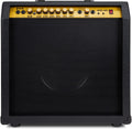 LyxPro 60 Watt Electric Guitar Amplifier | Combo Solid State Studio & Stage Amp with 10' 4-Ohm Speaker, Custom EQ Controls, Drive, Delay, ¼' Passive/Active/Microphone Inputs, Aux in & Headphone Jack