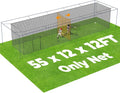 Batting Cage, 22ft/30ft/35ft/55ft/70ft Baseball Softball Hitting cage Net, Portable Baseball Cage Netting System for Solo or Team Training, for Backyard Field Outdoor Indoor