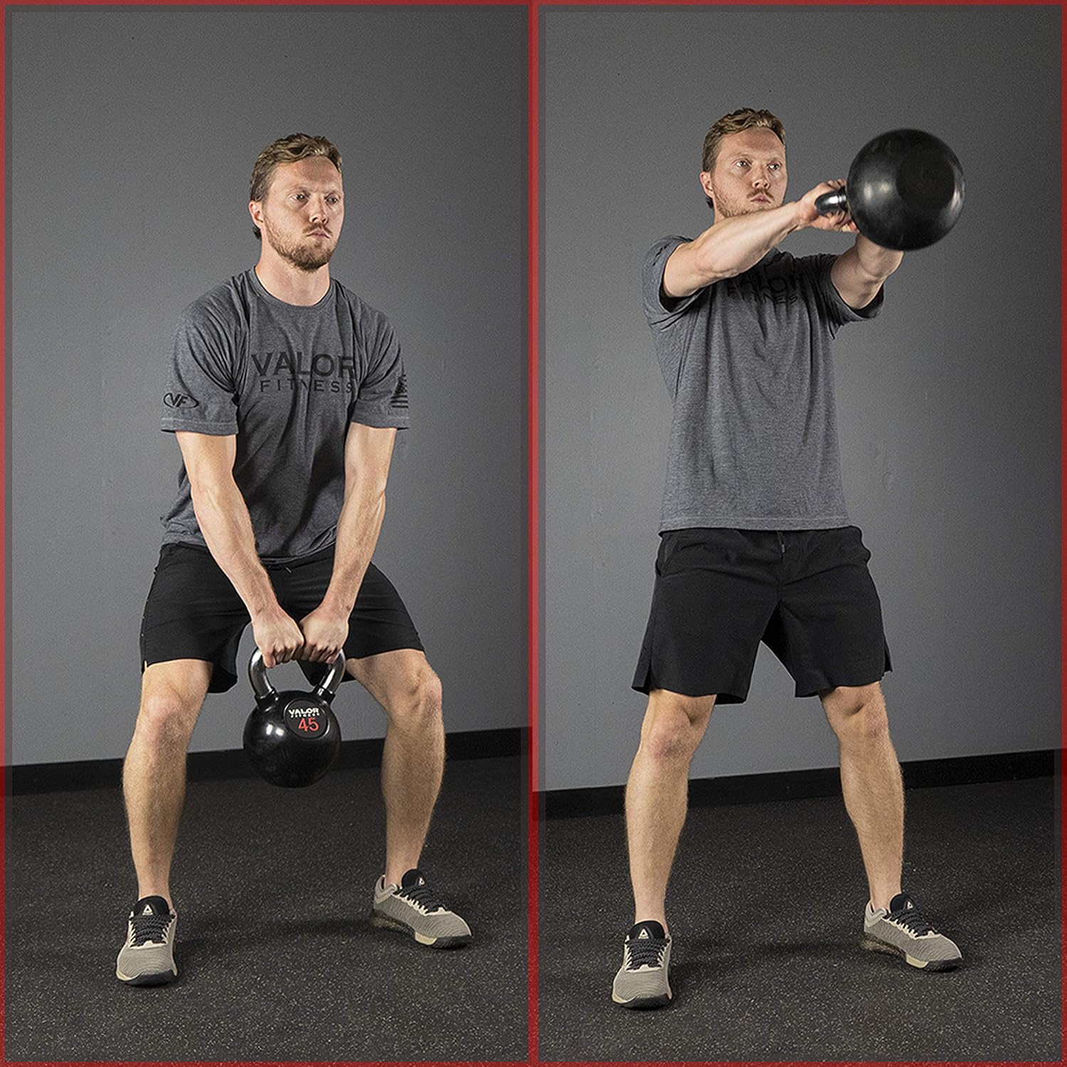 Valor Fitness Chrome Kettle Bell Weights with Knurled Kettlebell Handle Kettlebells for Men & Women
