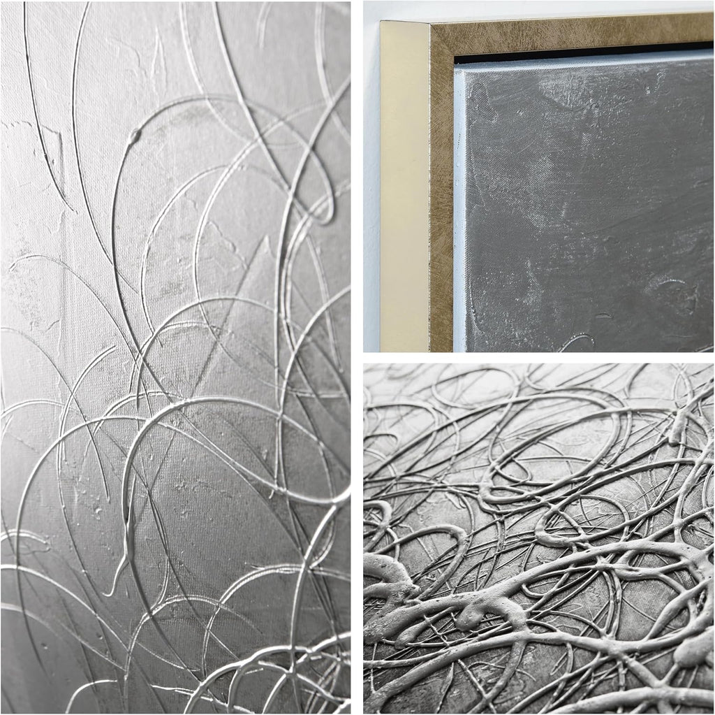 Empire Art Direct Abstract Wall Art Textured Hand Painted Canvas by Martin Edwards, Diptych, 48' x 36' each, Circular Logic