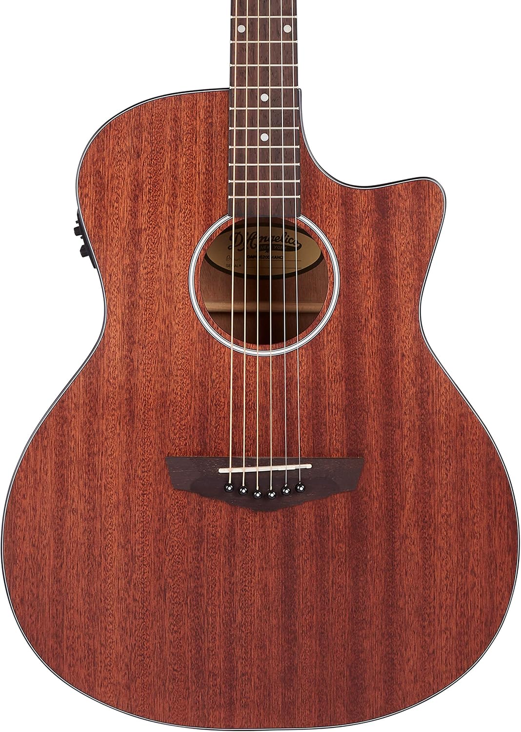 D'Angelico DAPLSG200MAHCP Premier Gramercy 6 String Acoustic-Electric Guitar, Right - Natural