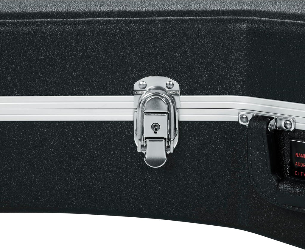 Gator Cases Deluxe ABS Molded Case for Acoustic Guitars; Fits Ovation Style Deep Contour Acoustic Guitars (GC-DEEP BOWL)