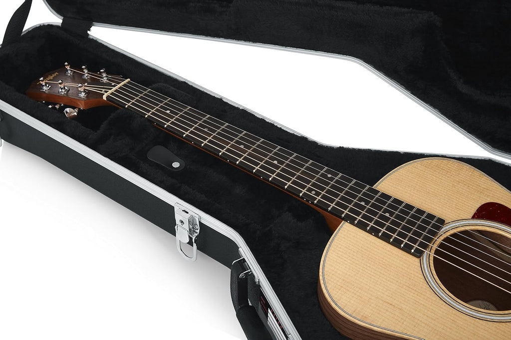 Gator Cases Deluxe Molded Case for Taylor GS Mini Acoustic Guitar, (GC-GSMINI)