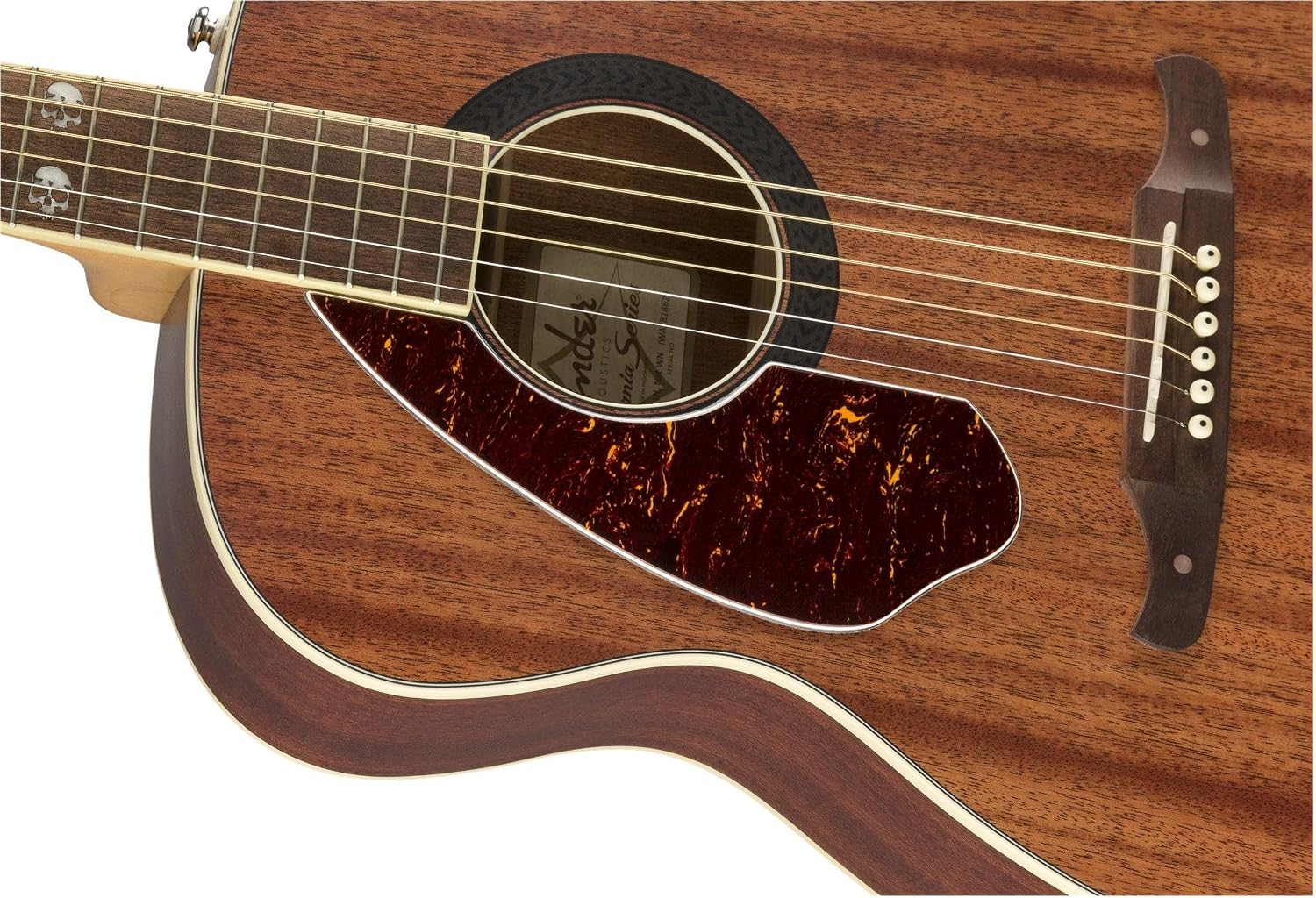 Fender Tim Armstrong Hellcat Concert Acoustic Guitar, with 2-Year Warranty, Natural, Walnut Fingerboard, Left-Handed
