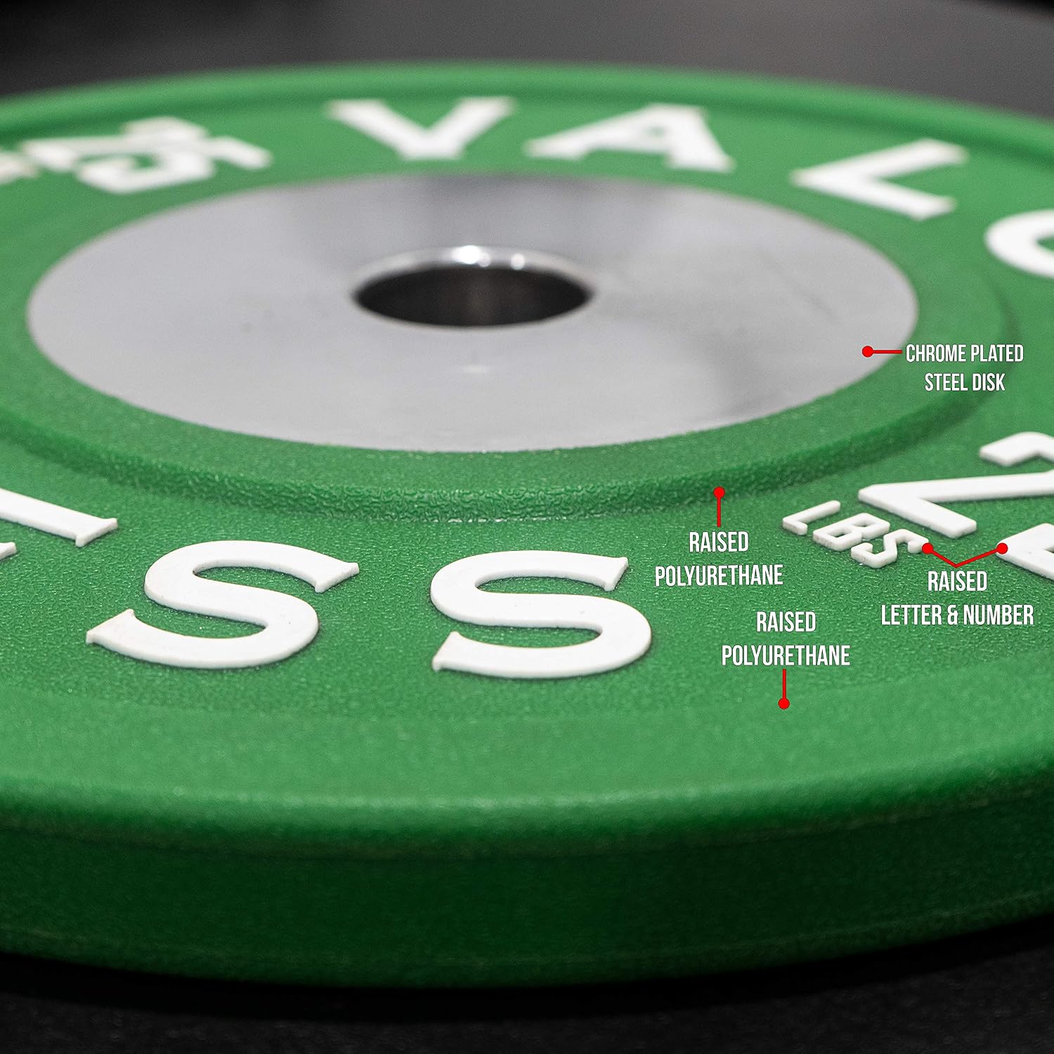 Valor Fitness BPPU Poly Urethane Bumper Plates for Cross Training, Olympic Weight Lifting, and Power Lifting - Color Coded, Multiple Weight Plates Options Available