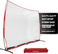 PowerNet Portable Sports Rebounder -Basketball, Volleyball, Soccer, Baseball, Softball and Lacrosse, Backyard & Garage Backstop, Indoor Outdoor Safety Net for Protection