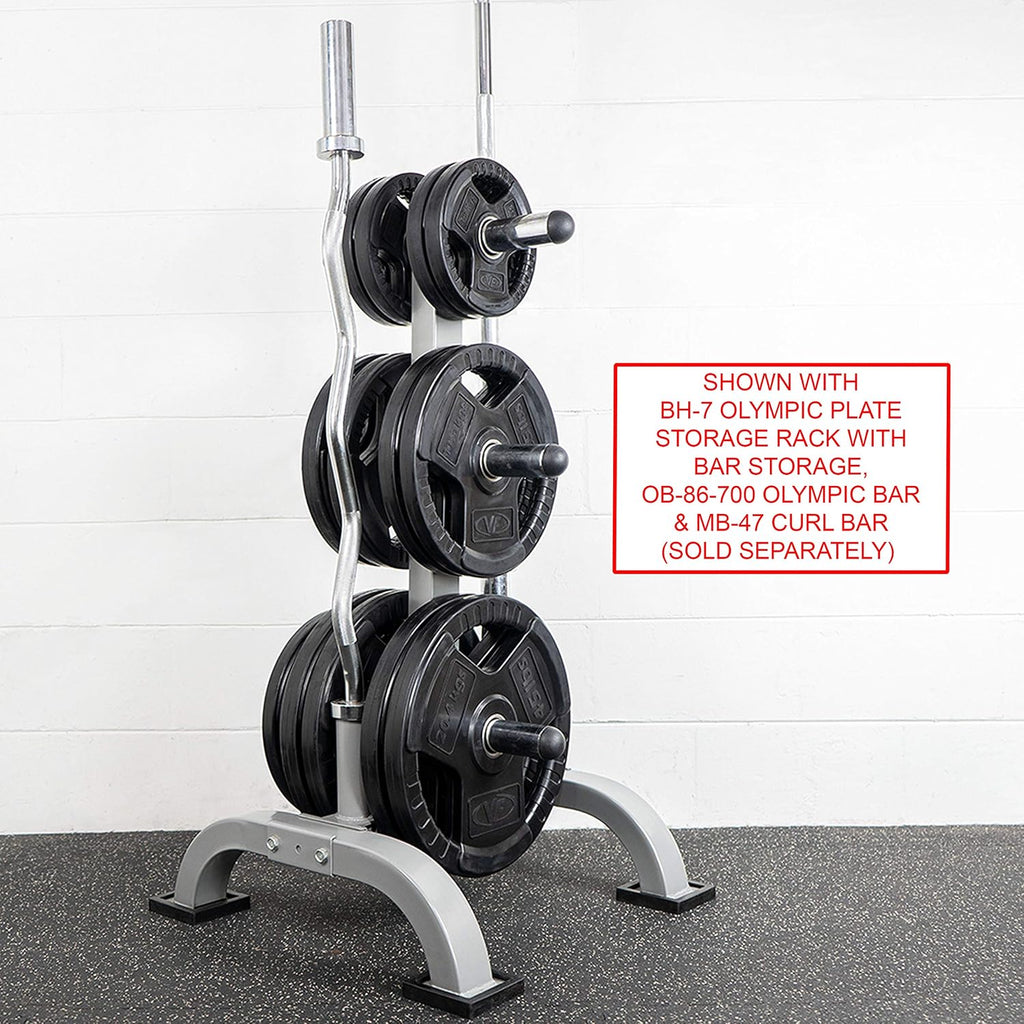 Valor Fitness OP Olympic Weight Plates Coated Rubber Weights w/Weight Plate Set, Barbell Weights w/Grips for Home Gym