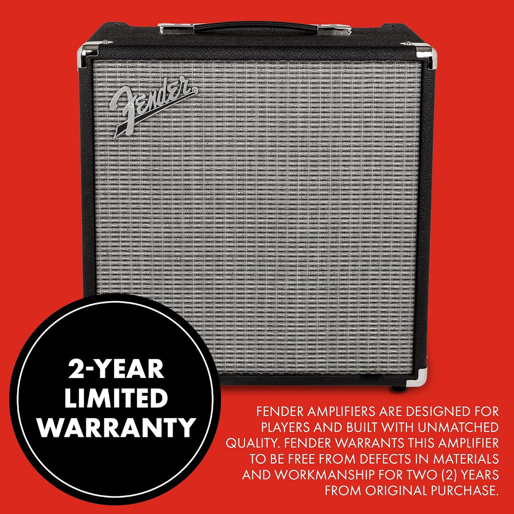 Fender Rumble 40 V3 Bass Amp for Bass Guitar, 40 Watts, with 2-Year Warranty Speaker, with Overdrive Circuit and Mid-Scoop Contour Switch