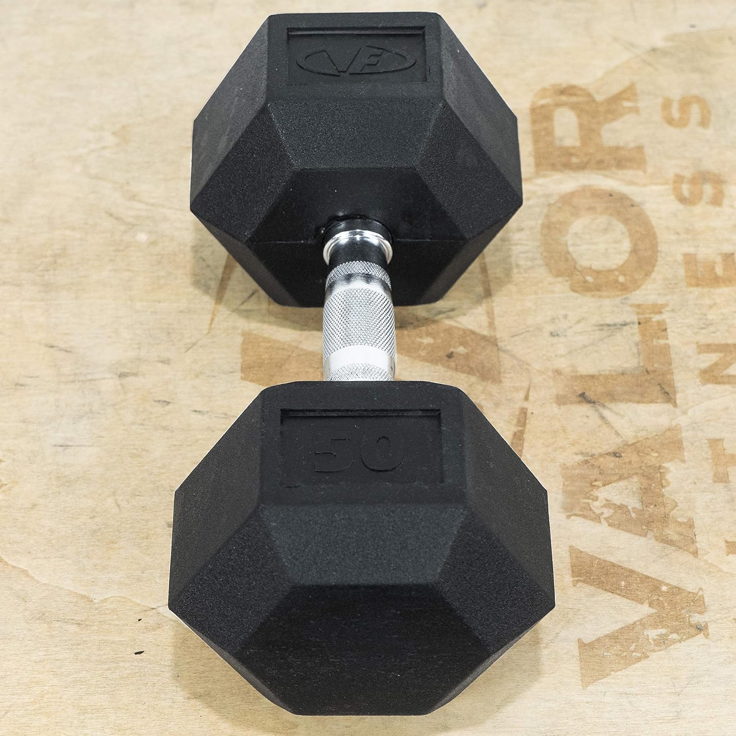 Valor Fitness Rubber Hex Dumbbell Free Weights for Home Gym Workout Equipment for Strength Training