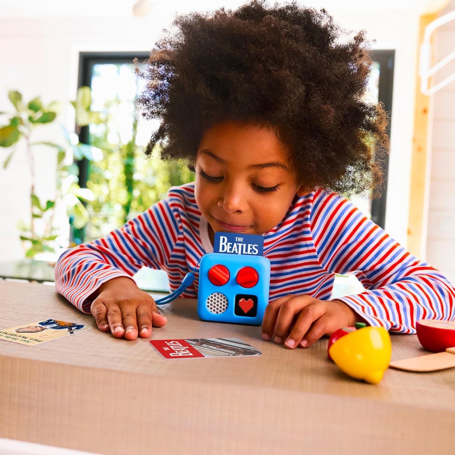 Yoto Mini (2024 Edition) + Disney Pixar Bundle – Kids Screen-Free Bluetooth Audio Player, All-in-1 Travel Device for Stories Music Podcast Radio White Noise, Use as Speaker or with Headphones