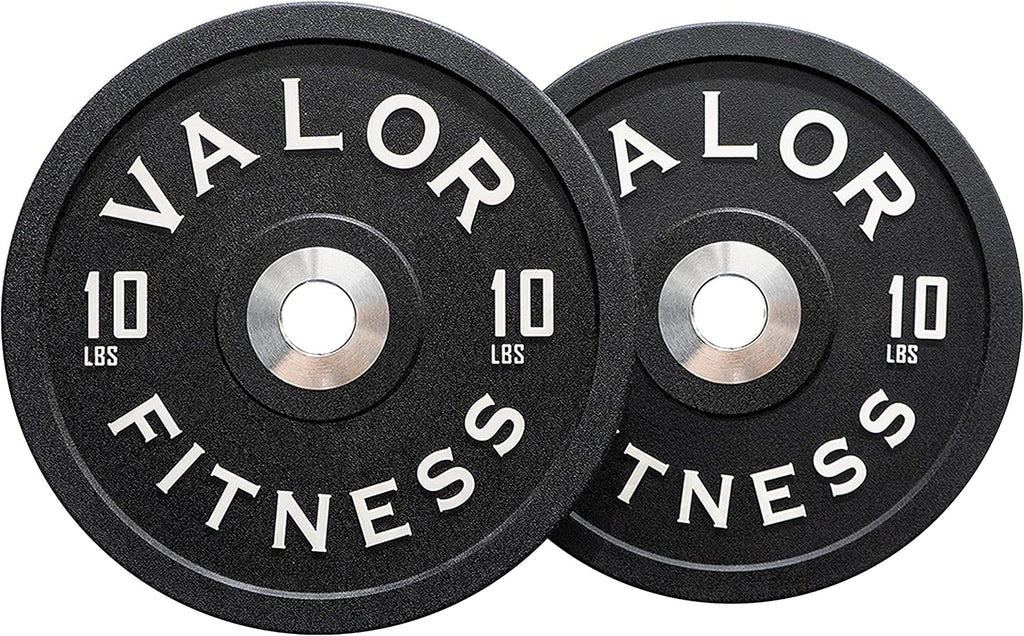 Valor Fitness BPPU Poly Urethane Bumper Plates for Cross Training, Olympic Weight Lifting, and Power Lifting - Color Coded, Multiple Weight Plates Options Available