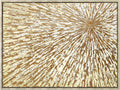Empire Art Direct Radiant Burst Metallic Hand Painted Framed Canvas Wall Art with Gold Foil, Ready to Hang, Living Room, Bedroom & Office, 30'x40'x1.5'