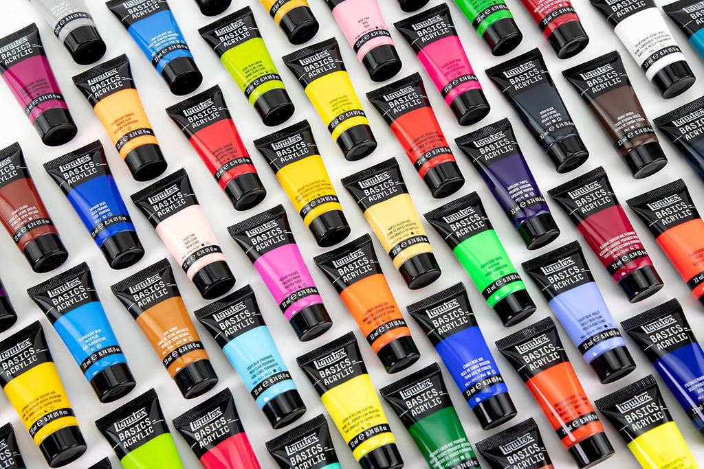 Liquitex BASICS Acrylic Paint Set, 60 x 22ml (0.74-oz) Tube Paint Set