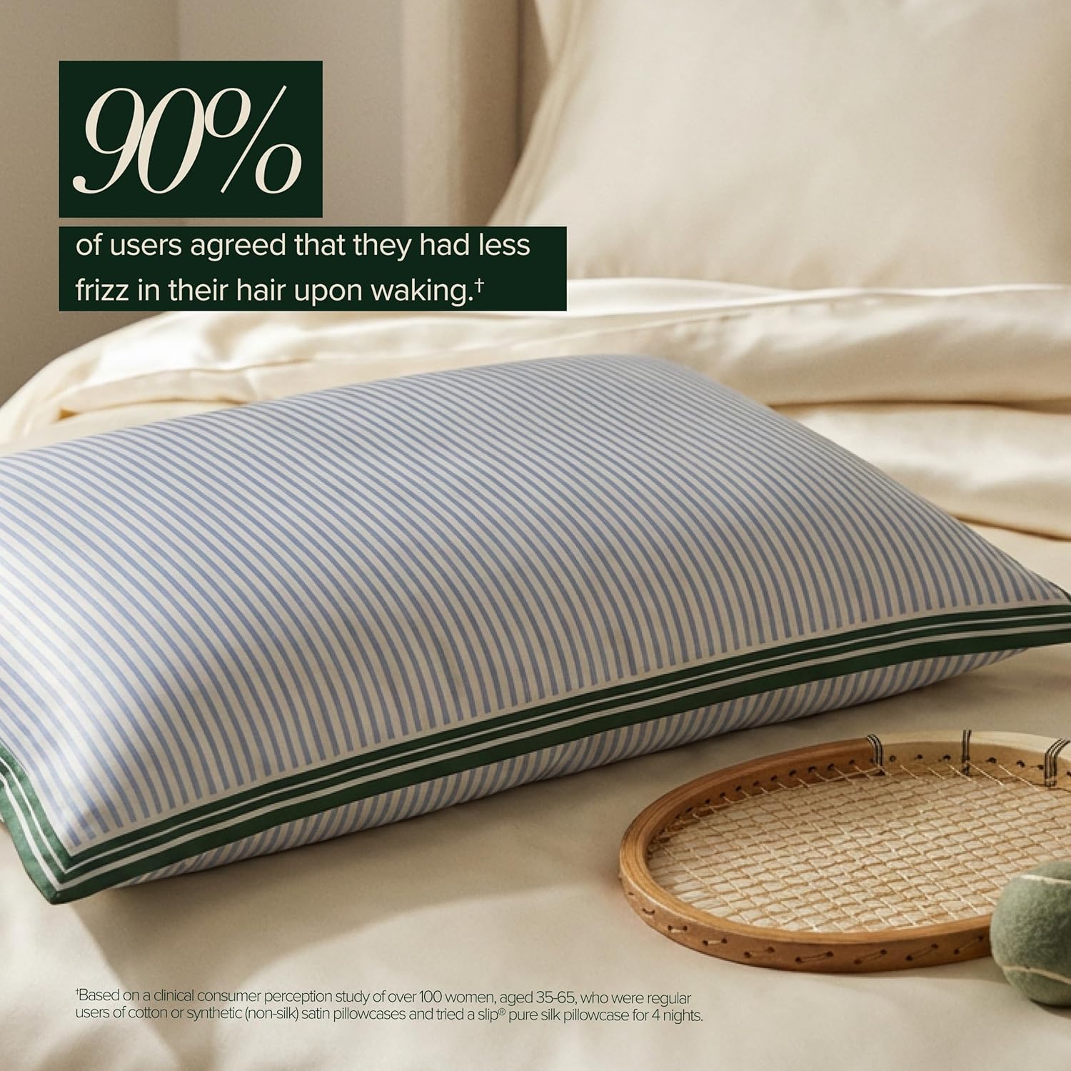 slip The Original Queen Pure Silk Pillow Case - 100% Pure 22 Momme Mulberry Silk - Queen Size Standard Pillow Case - Anti-Aging, Anti-BedHead, Anti-Sleep Crease, The Lodge (20' x 30')