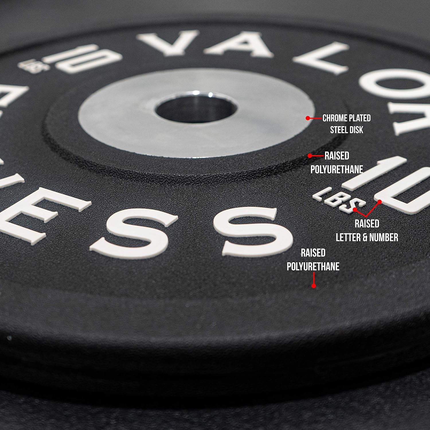 Valor Fitness BPPU Poly Urethane Bumper Plates for Cross Training, Olympic Weight Lifting, and Power Lifting - Color Coded, Multiple Weight Plates Options Available
