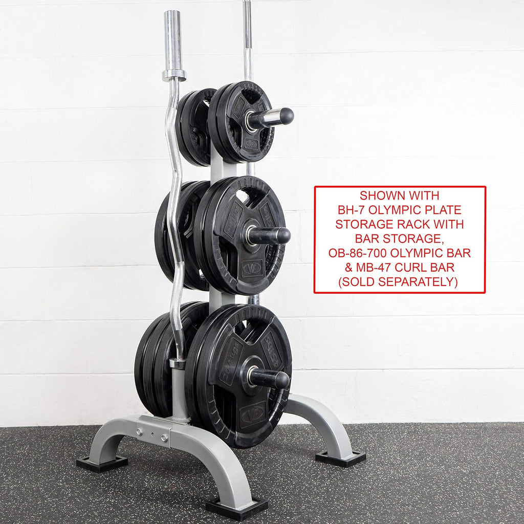 Valor Fitness OP Olympic Weight Plates Coated Rubber Weights w/Weight Plate Set, Barbell Weights w/Grips for Home Gym