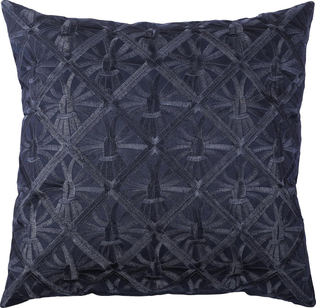 Grand Avenue Navy Striped California King Comforter Set, 7 Piece, Jacquard & Clip All Season Premium Bedding Set, Matching Shams, Bedskirt, Decorative Pillows