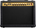 LyxPro 40 Watt Electric Guitar Amplifier | Combo Solid State Studio & Stage Amp with 8' 4-Ohm Speaker, Custom EQ Controls, Drive, Delay, ¼' Passive/Active/Microphone Inputs, Aux in & Headphone Jack