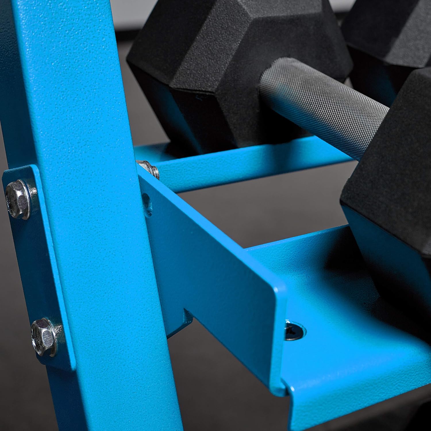 REP Fitness Rubber Hex Dumbbell Set, Adjustable Weight Pairs, Home Gym Equipment, Strength Training For Men Women, Black Coated Grips, Workout Rack Storage Optional, Heavy Lb Free Weights