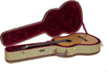 Crossrock Case - Hard-Shell Wooden Guitar Case - Fits 4/4 Classical Nylon String Guitars - Stainless Steel Latches, Sponge Lining, Metal Feet, Storage Space - Vinyl Tweed