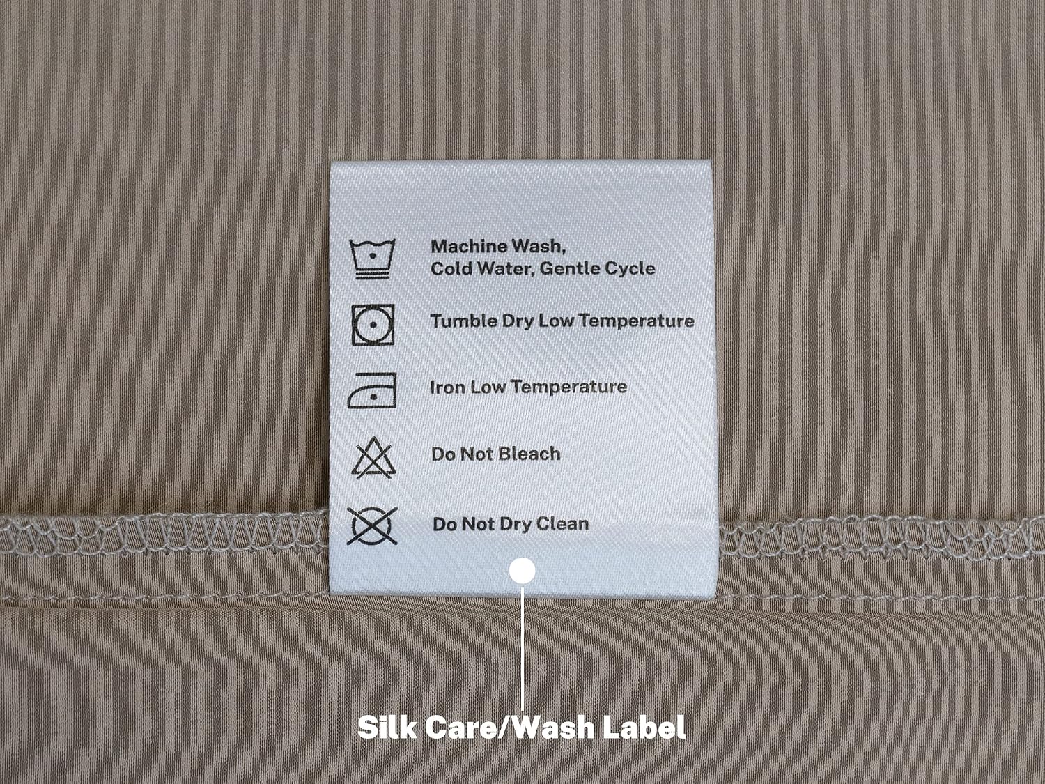 Silk Pillow Cases 2 Pack - 30 Momme Grade 6A Pure Mulberry Silk with Zipper - Cooling Hypoallergenic for Hair & Skin (Taupe, Queen)