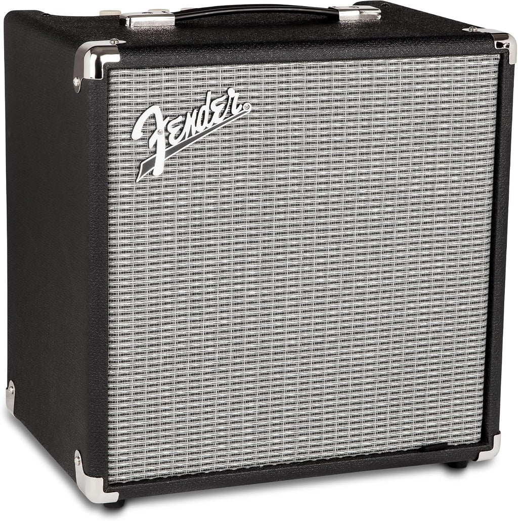 Fender Rumble 25 V3 Bass Guitar Amplifier, 25-Watt Combo Amp with 8' Speaker, Switchable Overdrive, Mid-Scoop Contour, Aux In & Headphone Out, with 2-Year Warranty