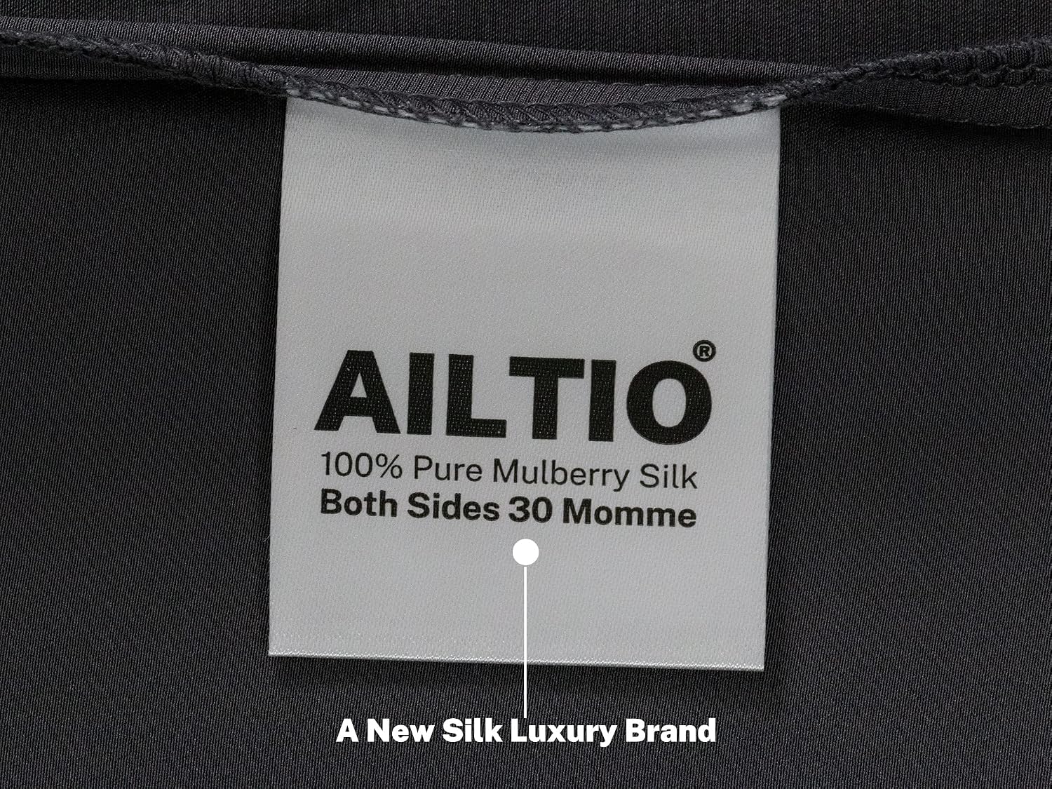 Silk Pillow Cases 2 Pack - 30 Momme Grade 6A Pure Mulberry Silk with Zipper - Cooling Hypoallergenic for Hair & Skin (Grey, King)