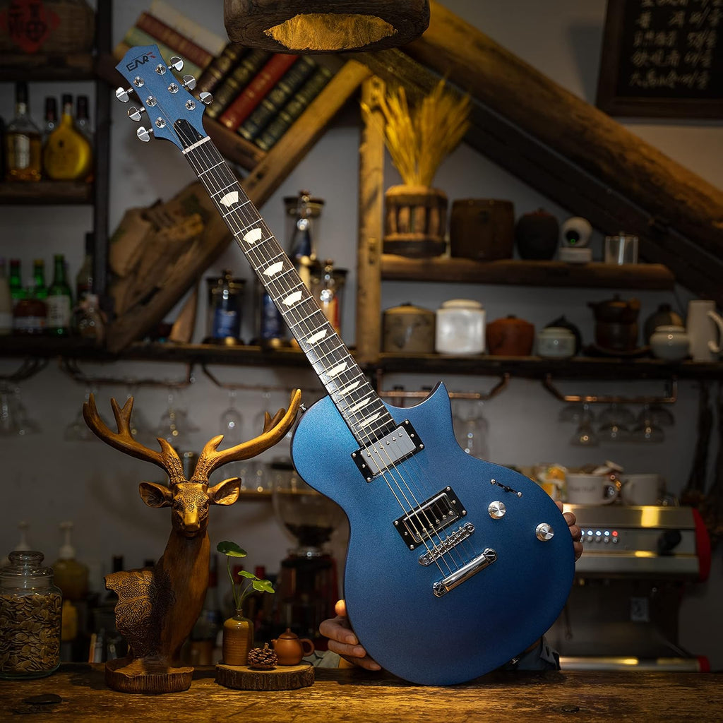 EART EGLP-610 Electric Guitar 24.75' Scale, Roasted Mahogany Body & Neck, Eart Artones-HHC2 Pickups, Stainless Steel Frets