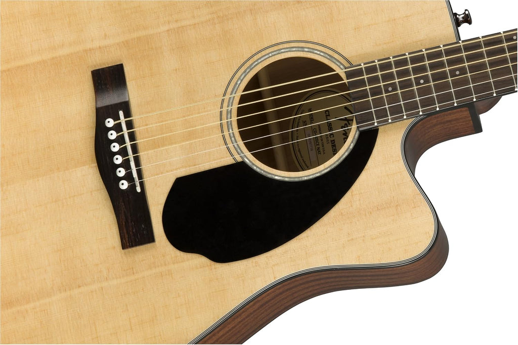 Fender CD-60SCE Dreadnought Cutaway Acoustic Electric Guitar, with 2-Year Warranty, Fishman Pickup and Preamp System, Natural