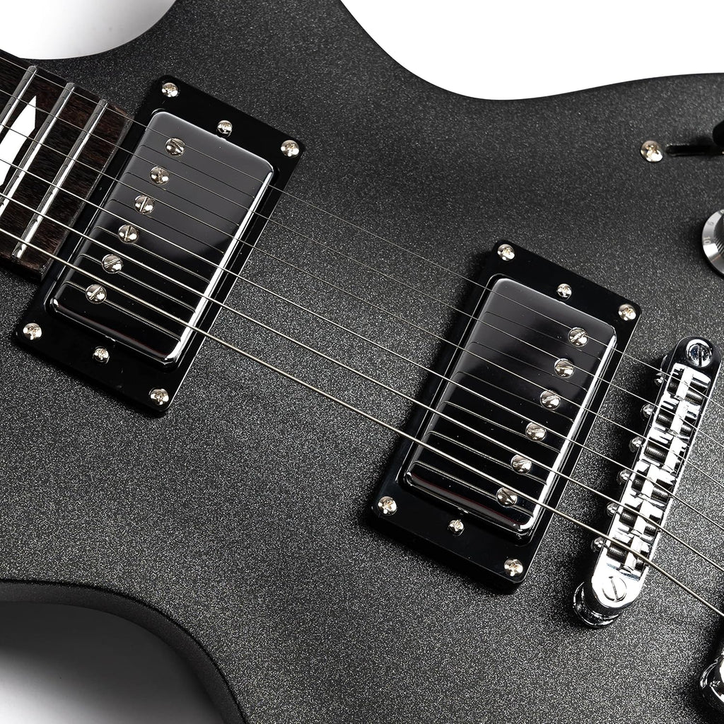 EART EGLP-610 Electric Guitar 24.75' Scale, Roasted Mahogany Body & Neck, Eart Artones-HHC2 Pickups, Stainless Steel Frets