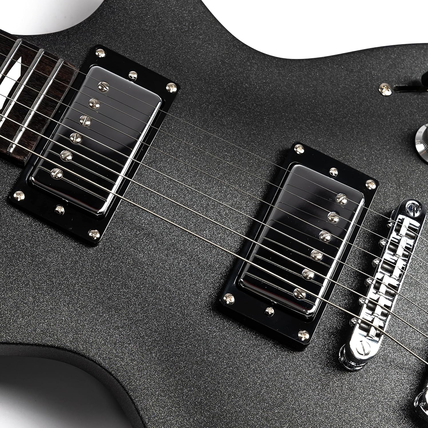 EART EGLP-610 Electric Guitar 24.75' Scale, Roasted Mahogany Body & Neck, Eart Artones-HHC2 Pickups, Stainless Steel Frets