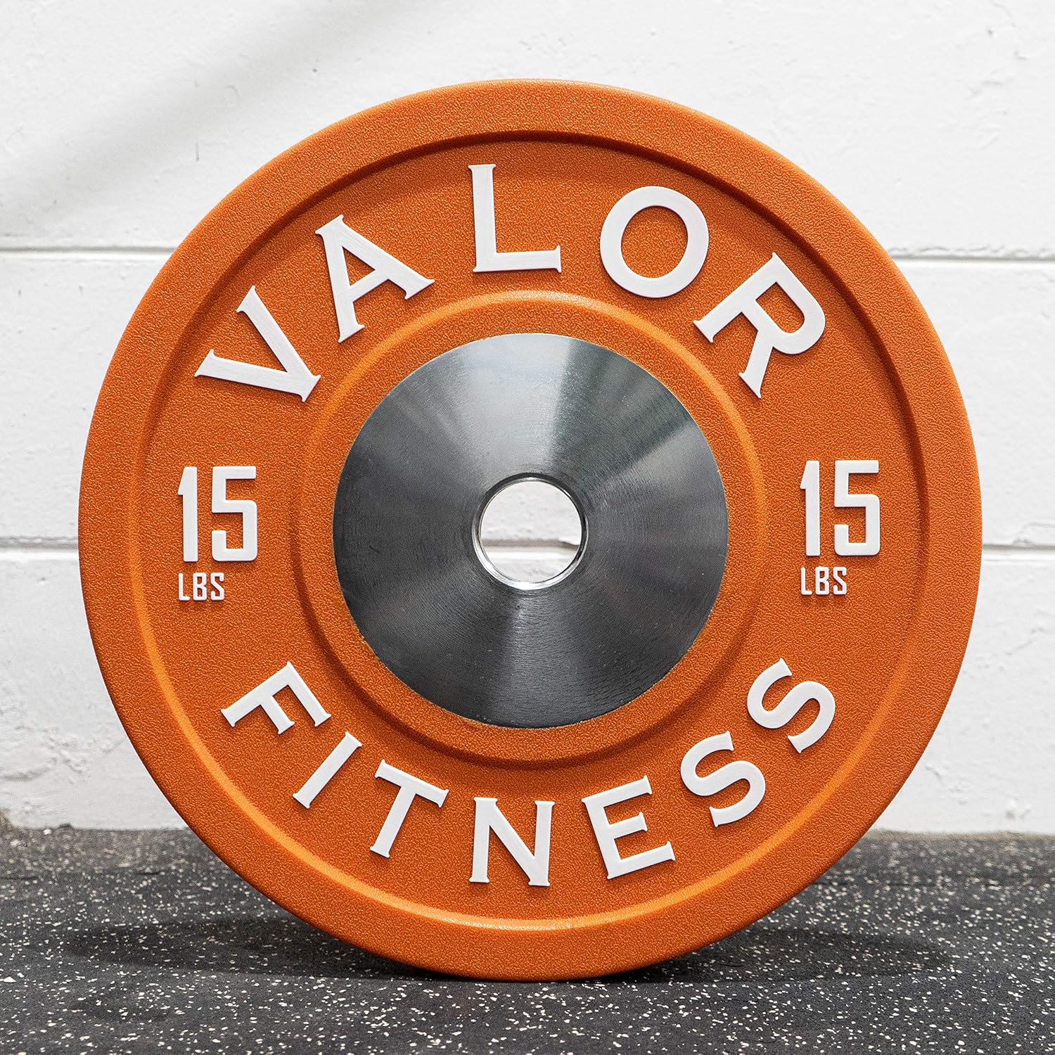 Valor Fitness BPPU Poly Urethane Bumper Plates for Cross Training, Olympic Weight Lifting, and Power Lifting - Color Coded, Multiple Weight Plates Options Available