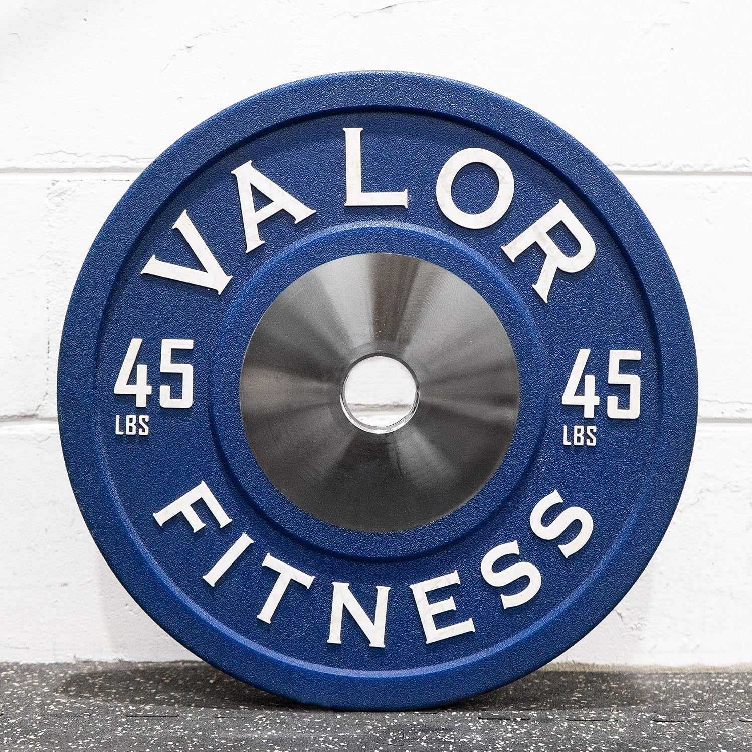 Valor Fitness BPPU Poly Urethane Bumper Plates for Cross Training, Olympic Weight Lifting, and Power Lifting - Color Coded, Multiple Weight Plates Options Available