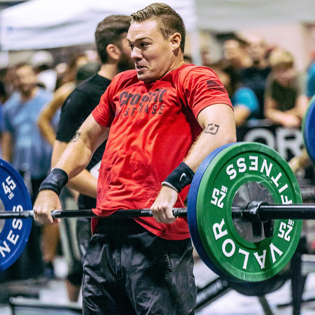 Valor Fitness BPPU Poly Urethane Bumper Plates for Cross Training, Olympic Weight Lifting, and Power Lifting - Color Coded, Multiple Weight Plates Options Available