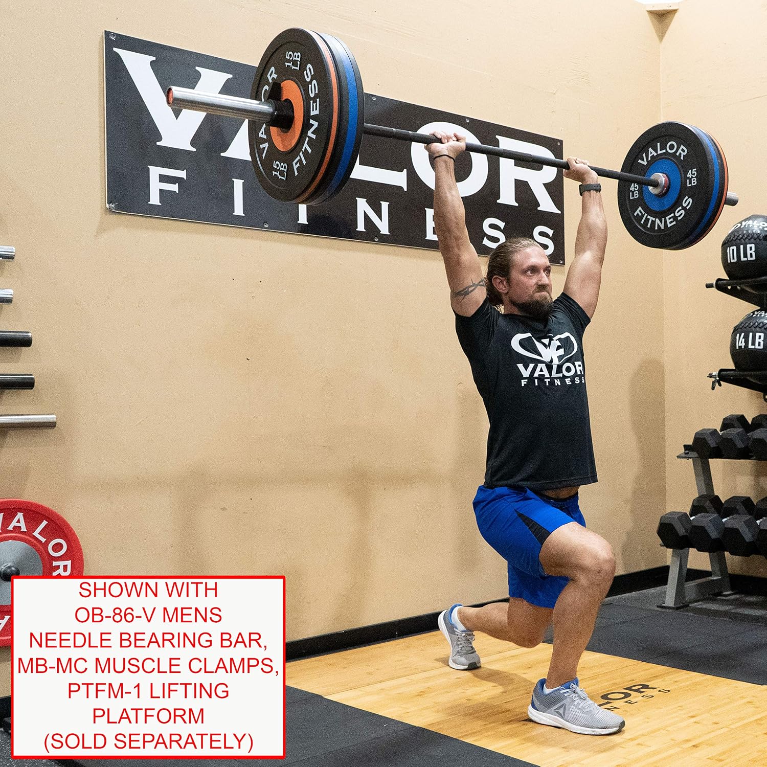 Valor Fitness Olympic Bumper Plate Pro - Weight Plates - Lifting Strength Conditioning Cross Training Workouts – Sold in Singles, Pairs, Sets - Workout Equipment