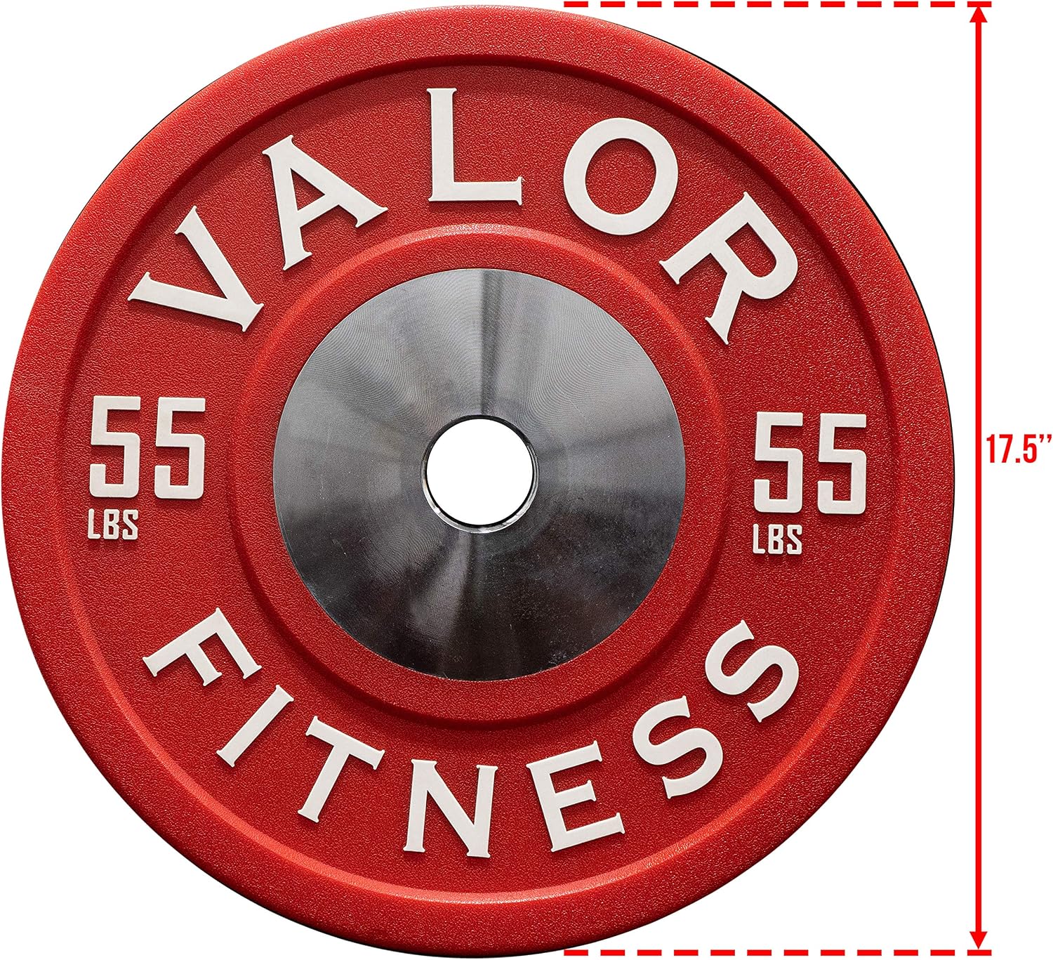 Valor Fitness BPPU Poly Urethane Bumper Plates for Cross Training, Olympic Weight Lifting, and Power Lifting - Color Coded, Multiple Weight Plates Options Available