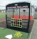 Jugs Backyard Bullpen Package for Softball—Baseball Screen, Radar Cube, Carrying Bag, 15 Perfect Pitch Leather Softballs and a Throw-Down Home Plate